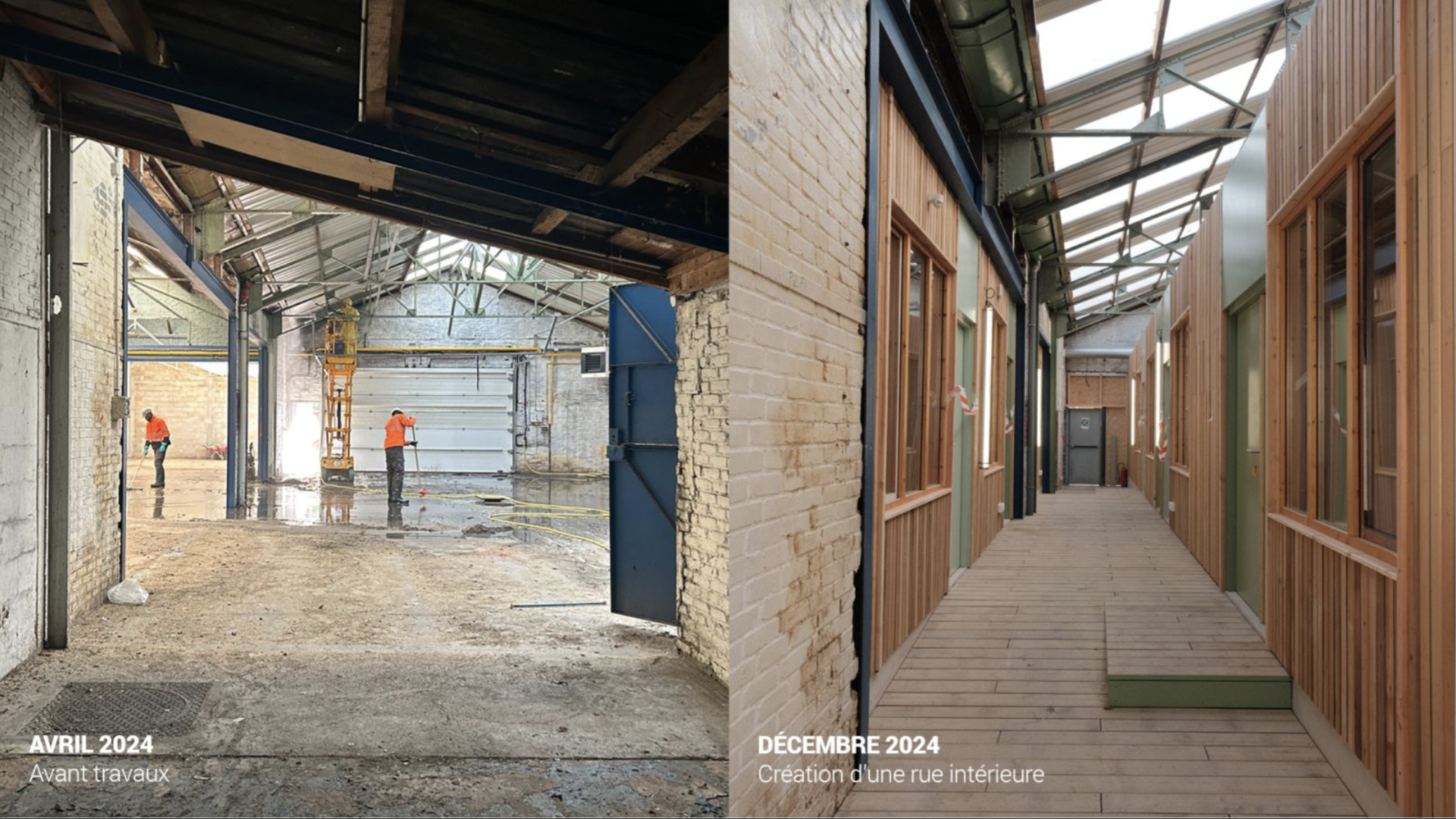 Vor und während dem Umbau, Foto © Bellastock