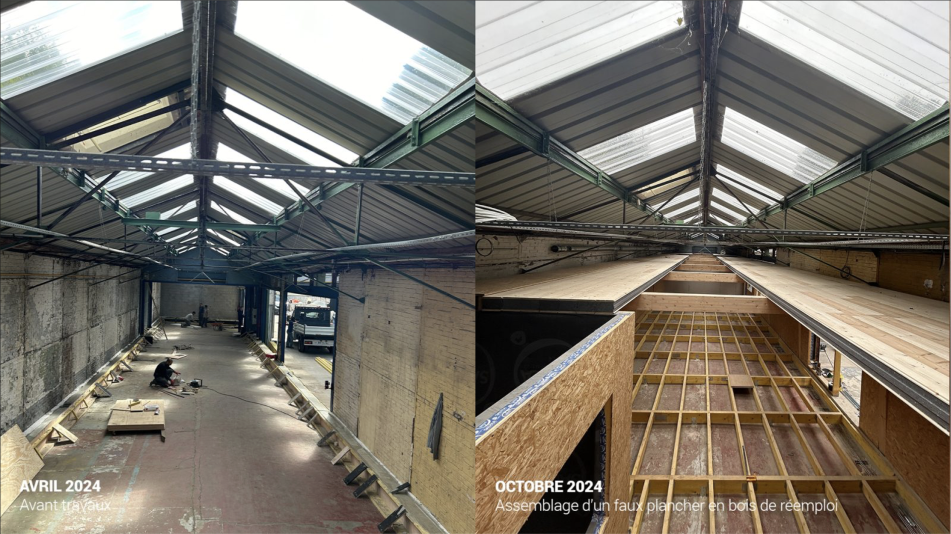 Vor und während dem Umbau, Foto © Bellastock