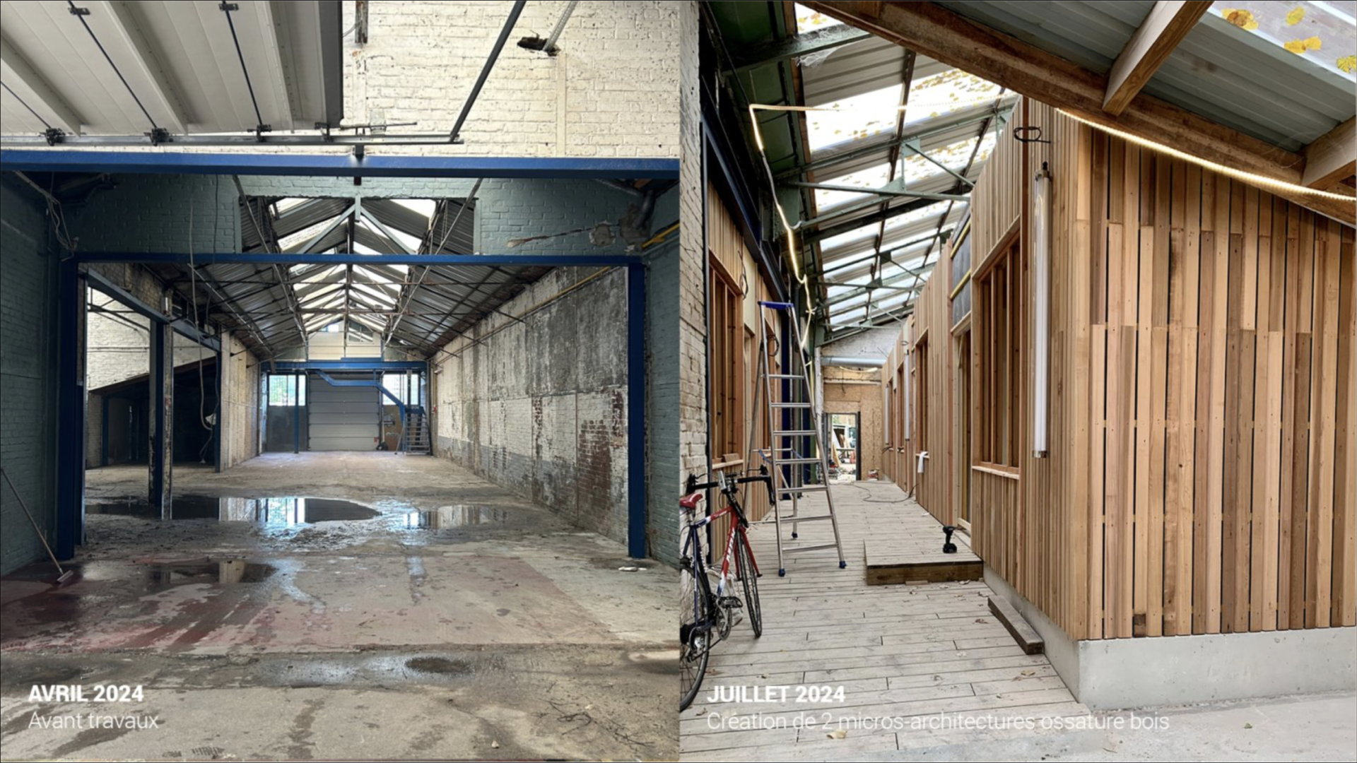 Vor und während dem Umbau, Foto © Bellastock