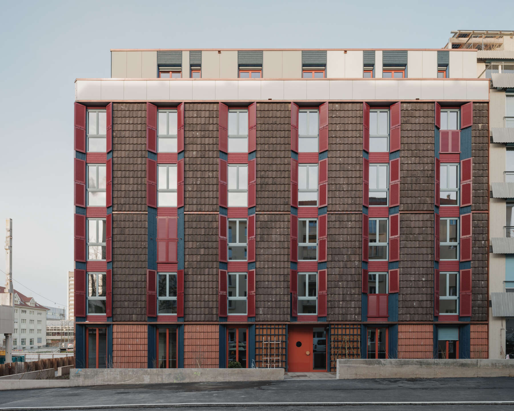 Fassade zur Lothringer Strasse, © Federico Farinatti